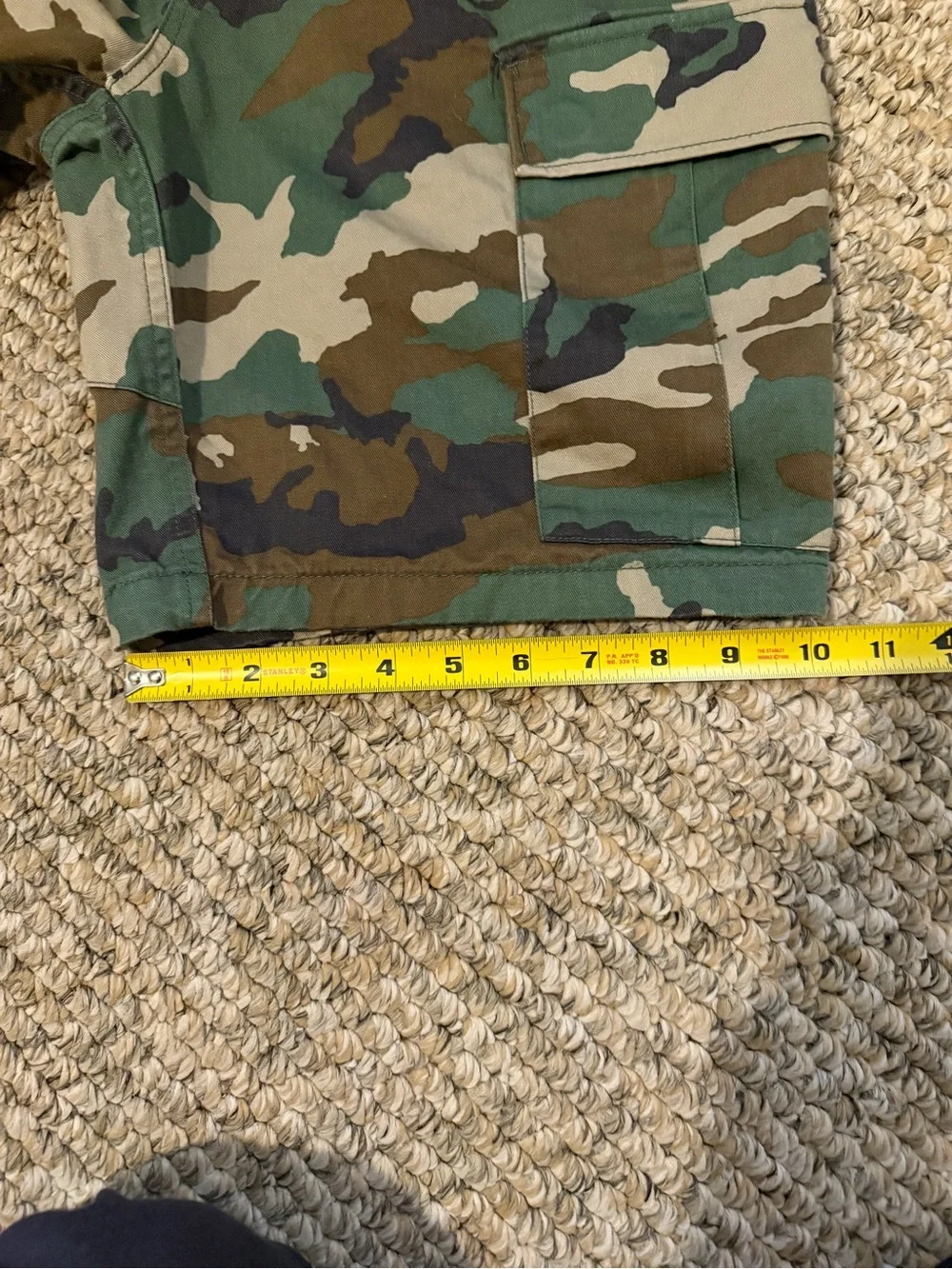 Empyre Men's Camo Cargo Shorts - Green/Brown/Black